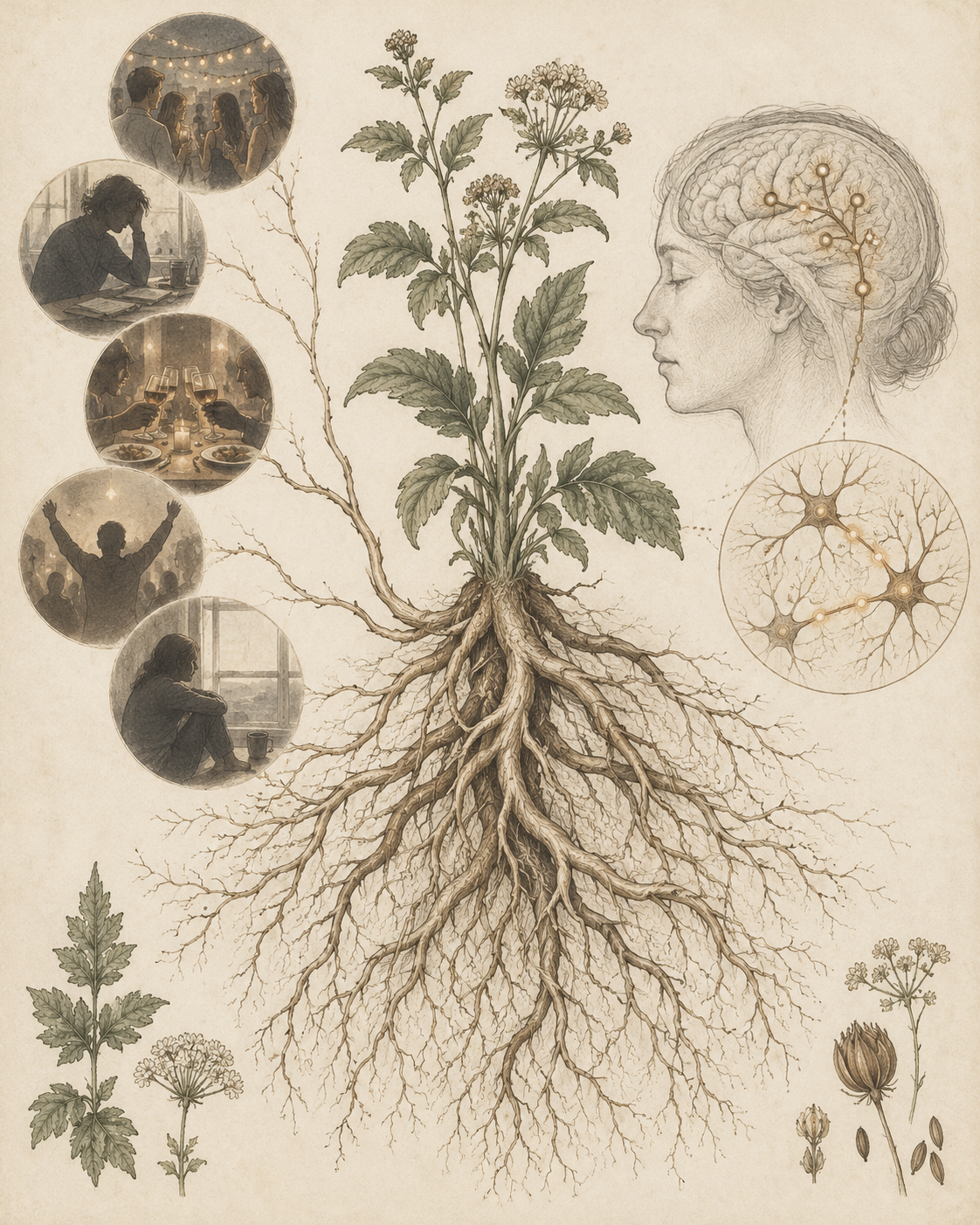 Vintage roots and learned association studies illustrating a pattern outliving its original function.