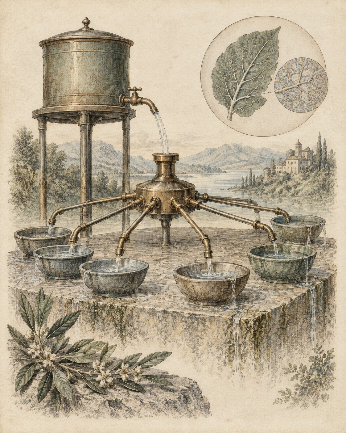 Vintage CWOB scientific illustration for Ask for Help Before You Are Desperate
