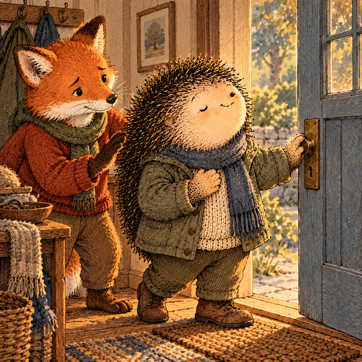 A gentle cream-faced, spiky-furred woodland companion exploring Day 148: Interrupt Earlier
