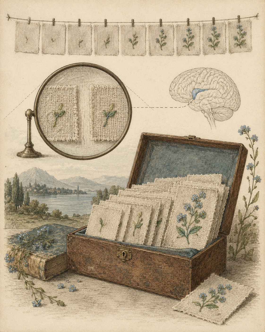 Vintage CWOB scientific illustration for You Don't Need to Feel the Future Happening