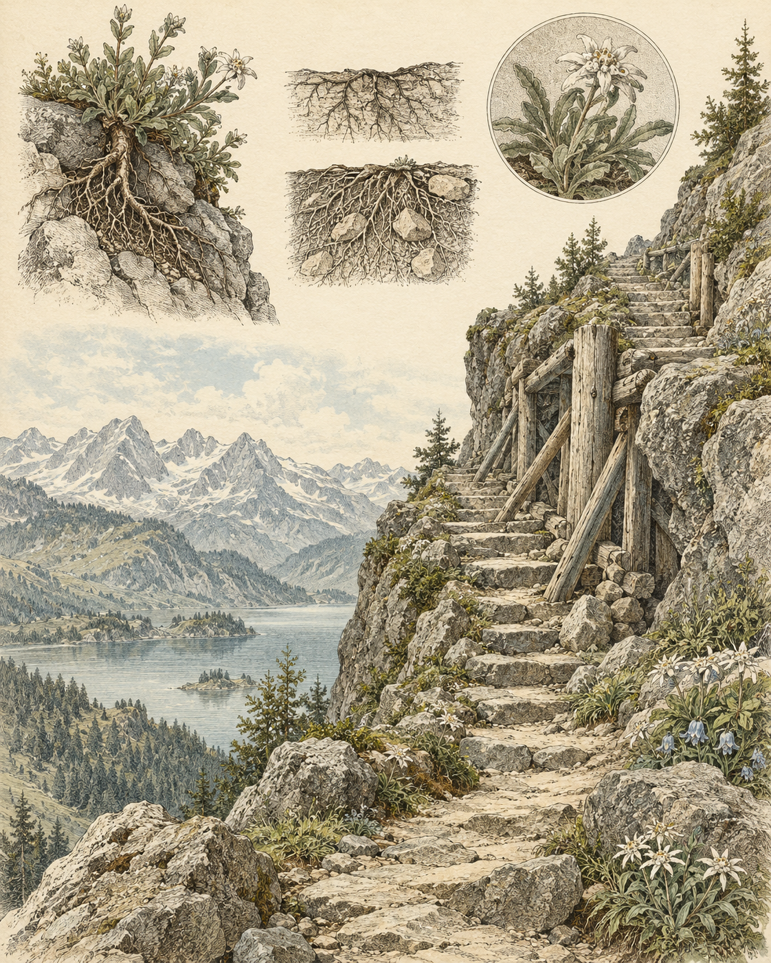 Vintage CWOB scientific illustration for Know When to Turn Support Back Up