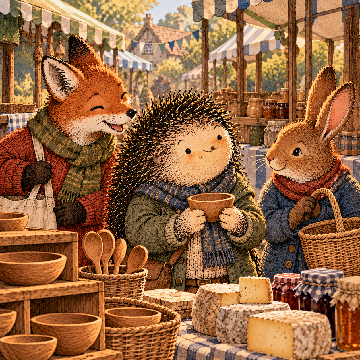 A gentle cream-faced, spiky-furred woodland companion exploring Day 238: Build a Better Weekend
