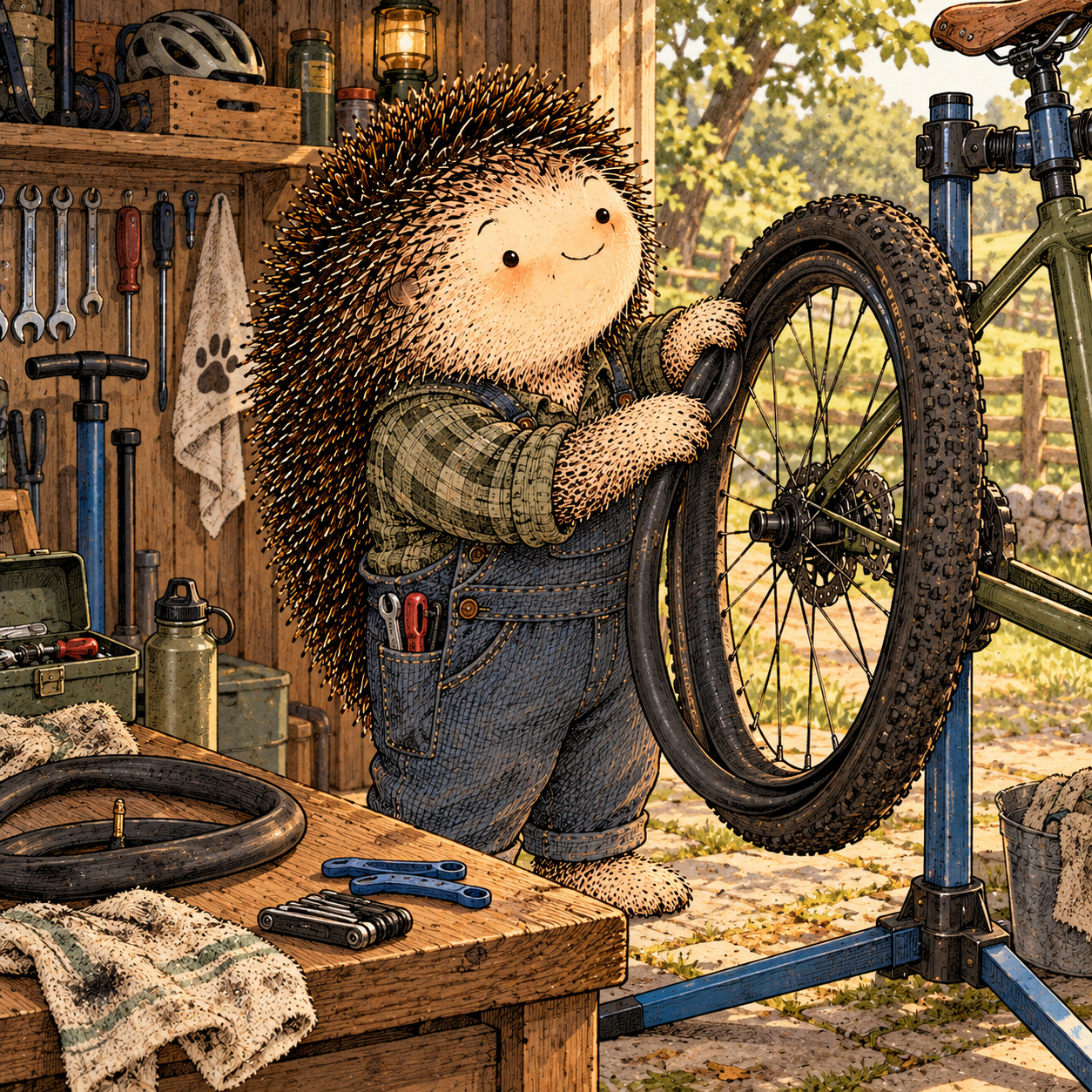 A gentle cream-faced, spiky-furred woodland companion exploring Day 356: Recovery Is a Skill You Keep