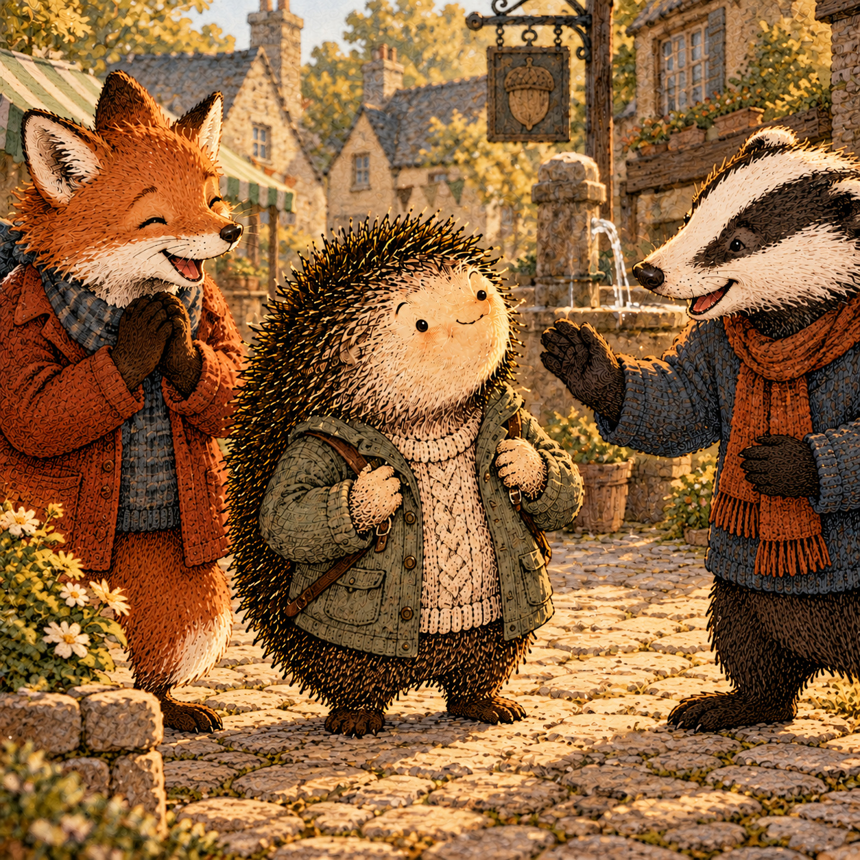 A gentle cream-faced, spiky-furred woodland companion exploring Day 204: When People Remember the Old You