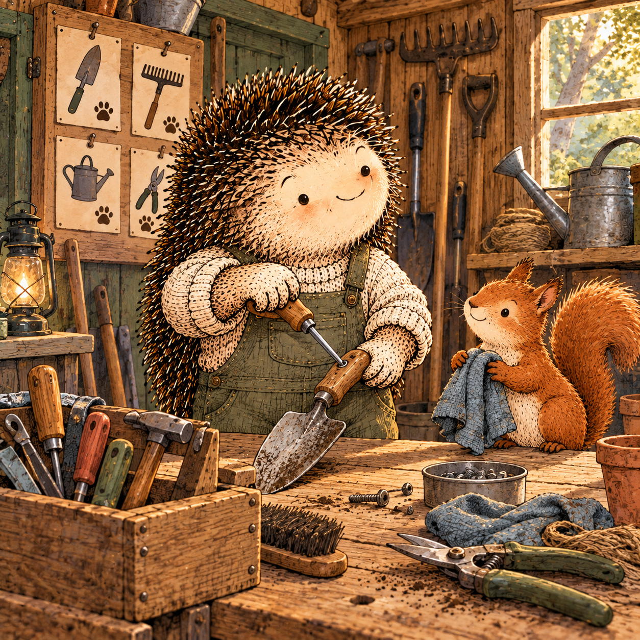 A gentle cream-faced, spiky-furred woodland companion exploring Day 335: Let Contribution Enter the Picture