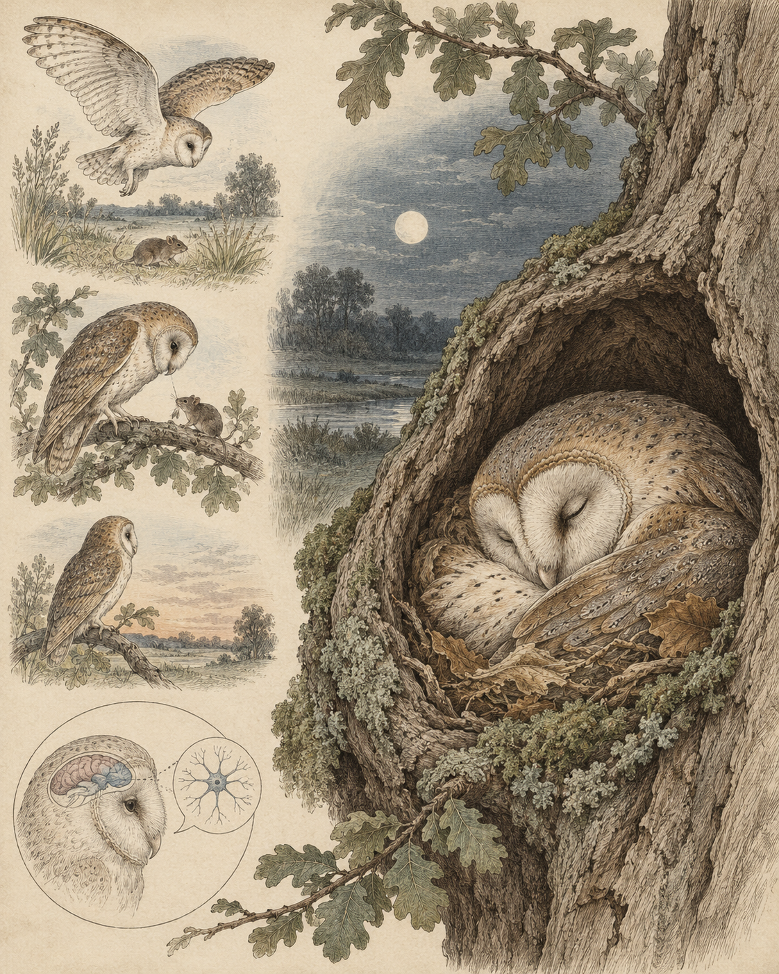 Vintage CWOB scientific illustration for Protect the Sleep Zone