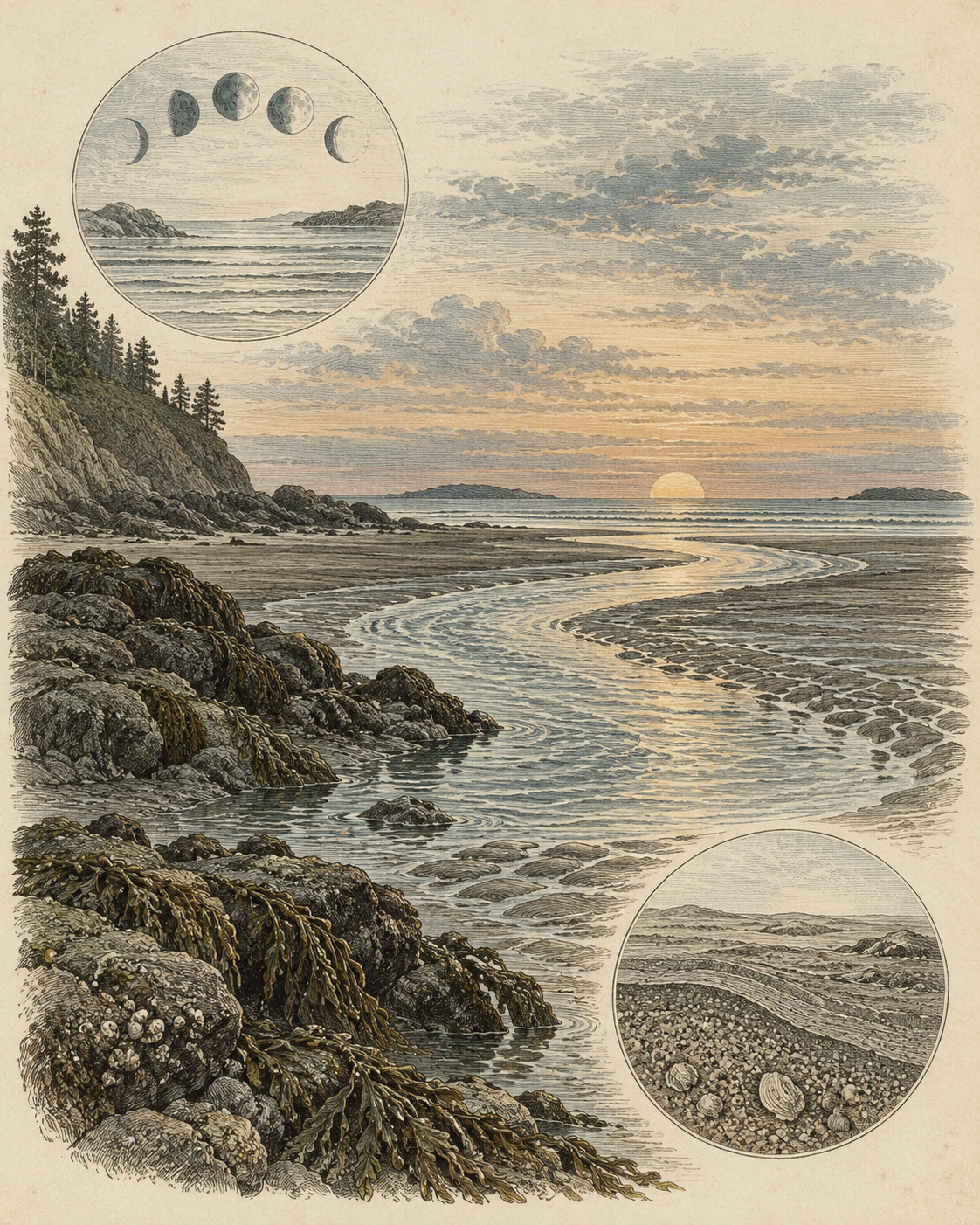 Vintage CWOB scientific illustration for Keep One Evening Anchor