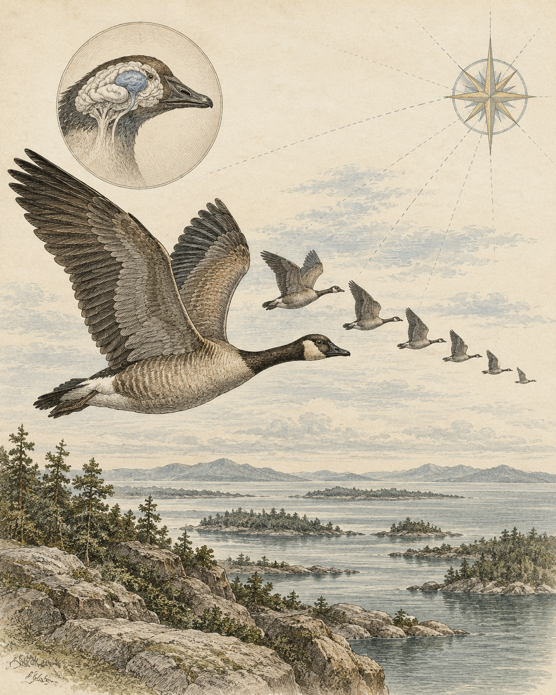 Vintage CWOB scientific illustration for Choose a Direction, Not a Reinvention