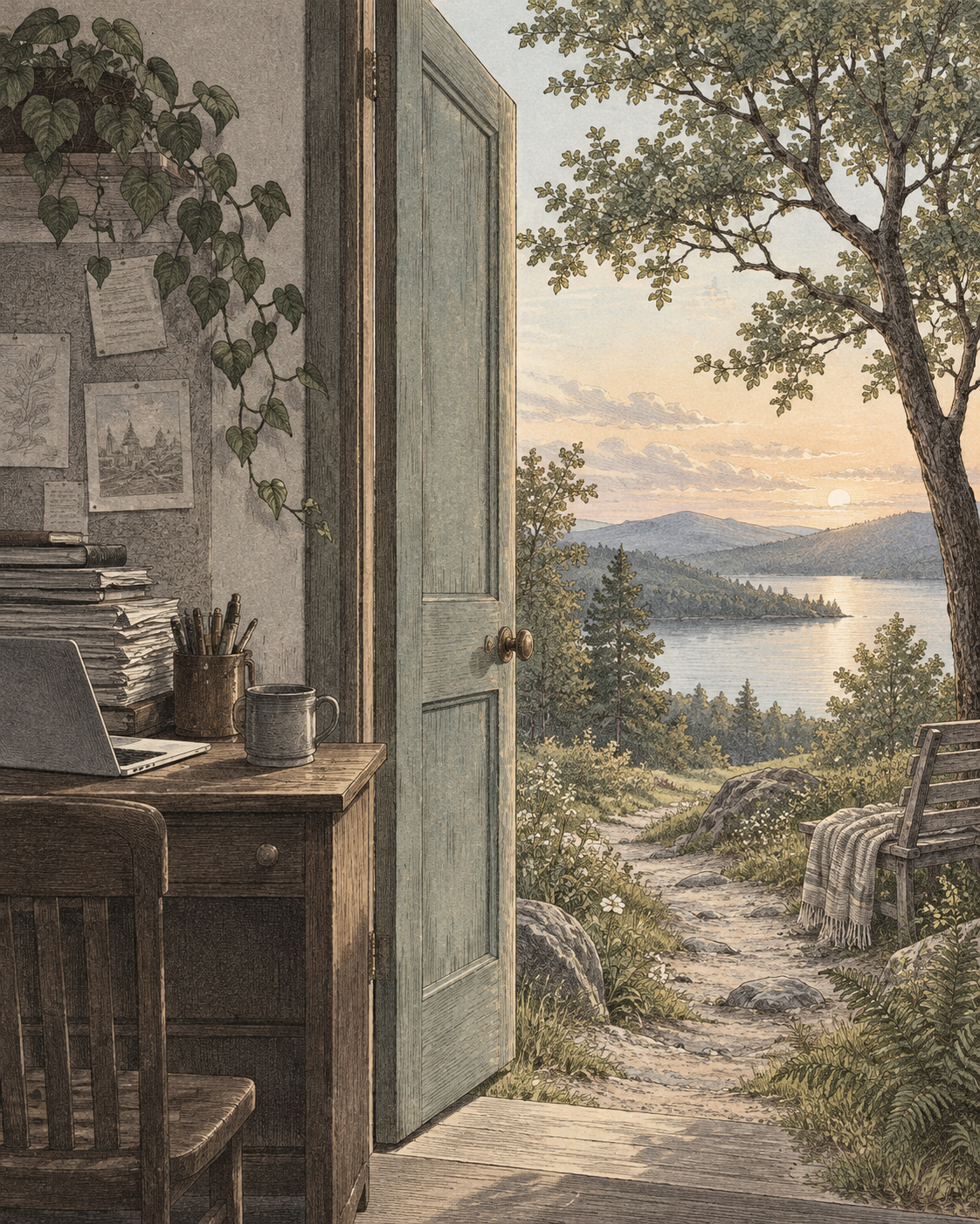Vintage CWOB scientific illustration for Build a Better Weekend