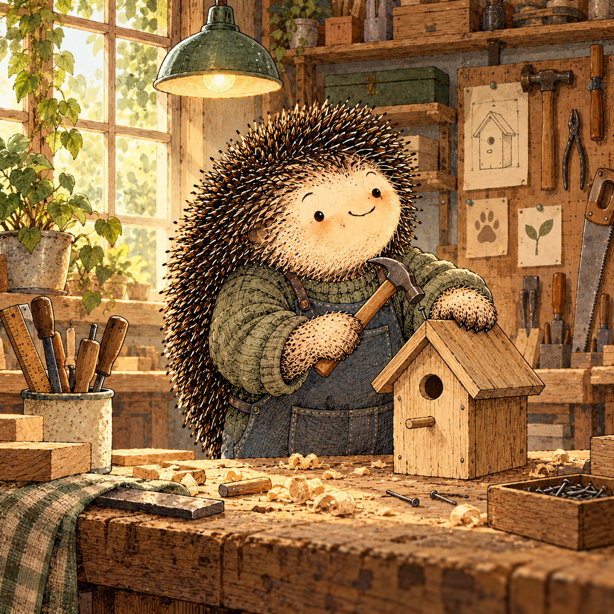 A gentle cream-faced, spiky-furred woodland companion exploring Day 325: Notice When Capacity Comes Back