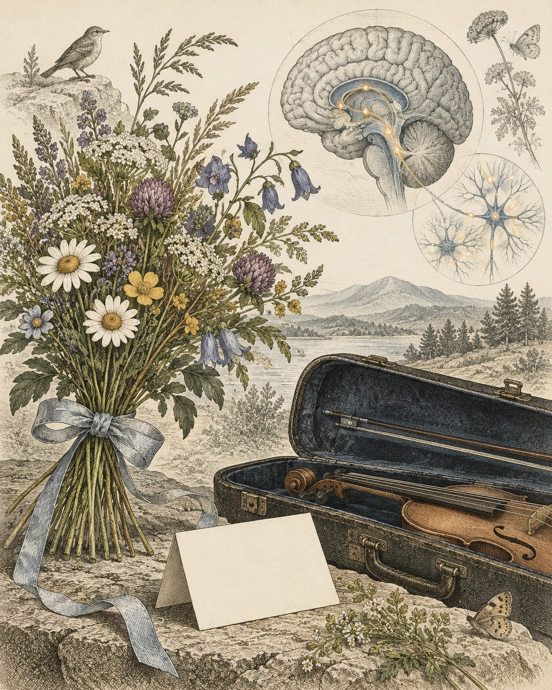 Vintage CWOB scientific illustration for The Celebration Trigger