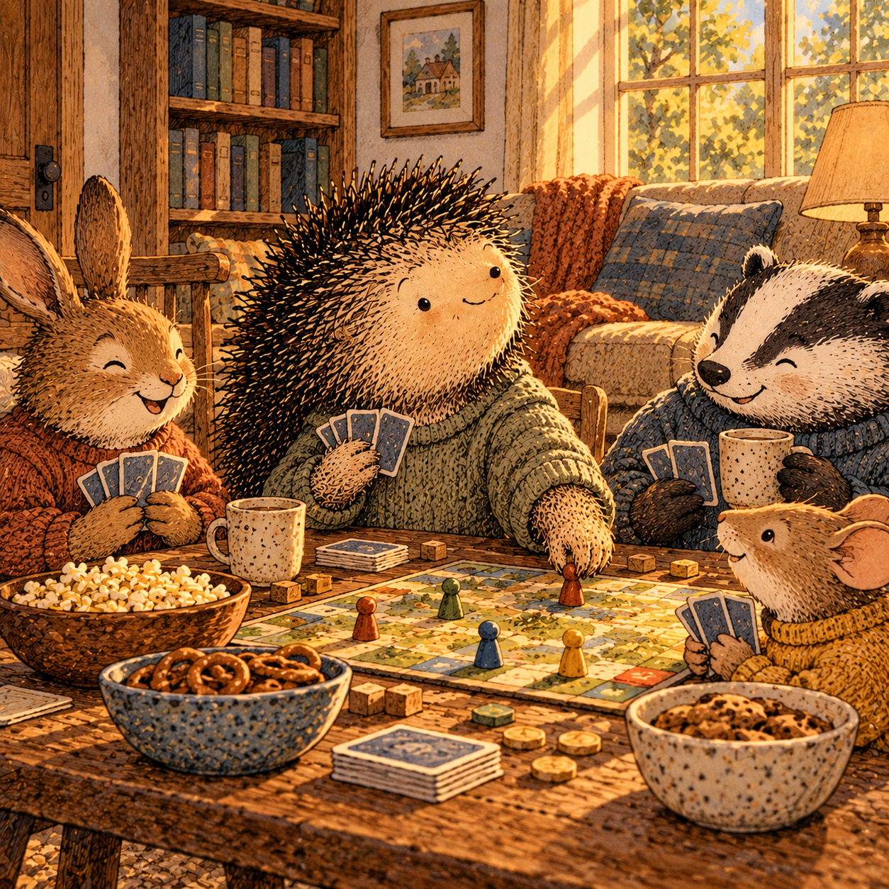 A gentle cream-faced, spiky-furred woodland companion exploring Day 22: The Weekend Problem
