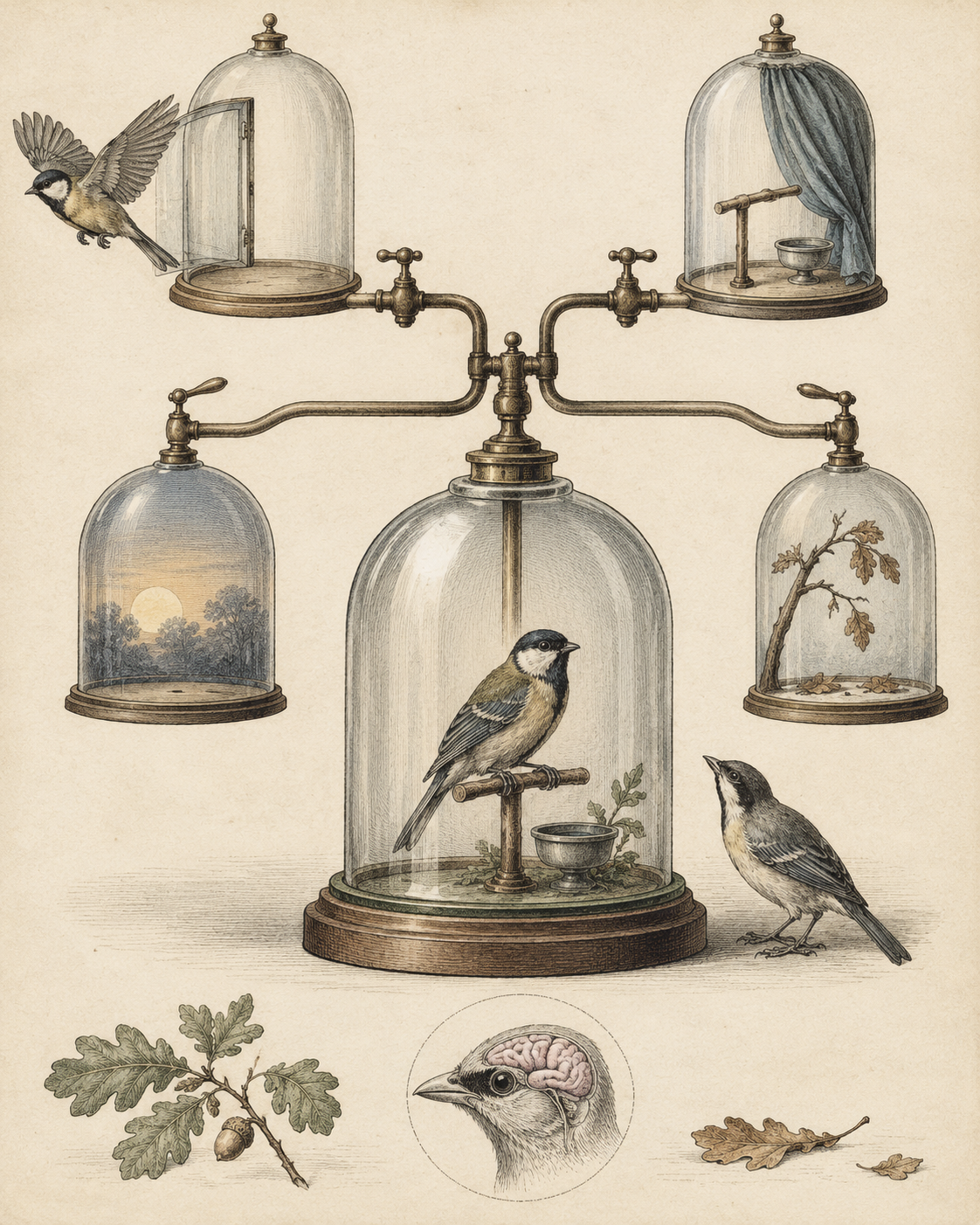 Vintage CWOB scientific illustration for When Someone Wants the Old You Back