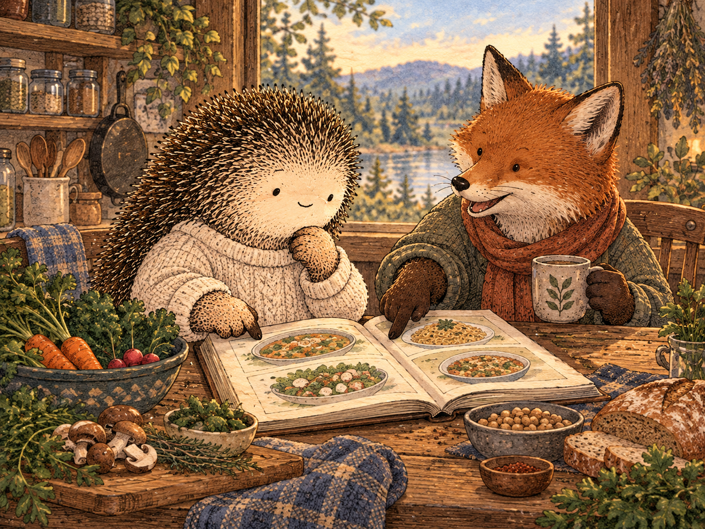 Day 271: Different People Can Expand the Menu Without Requiring You to Abandon What Already Works. Woodland hedgehog illustration.