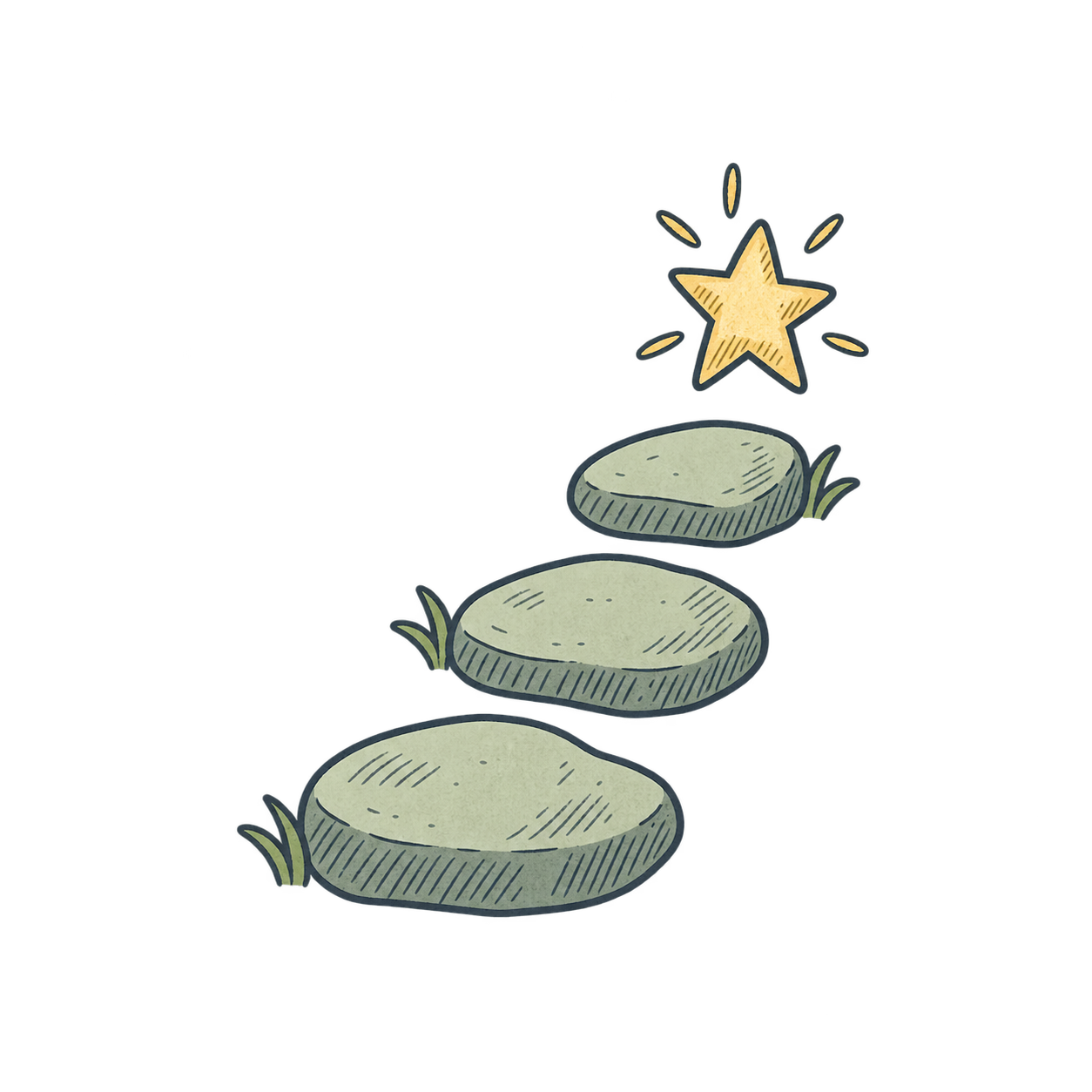 Illustrated icon: seeing your progress