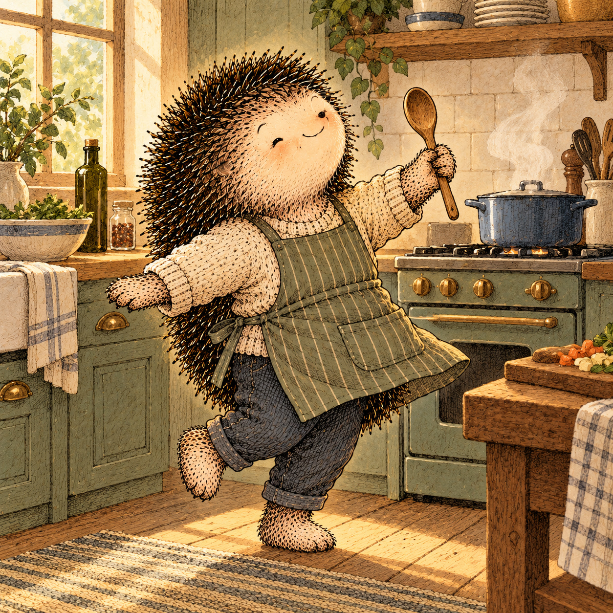 A gentle cream-faced, spiky-furred woodland companion exploring Day 237: Stop Saving Fun for Special Occasions