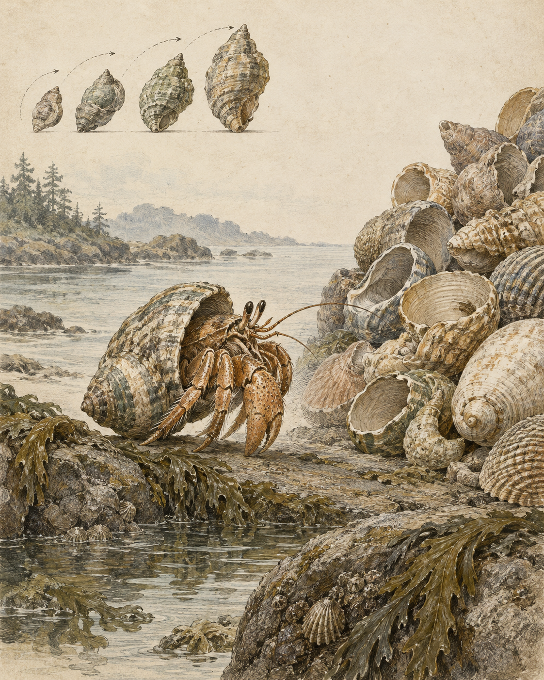 Vintage CWOB scientific illustration for Come Back Without Catching Up