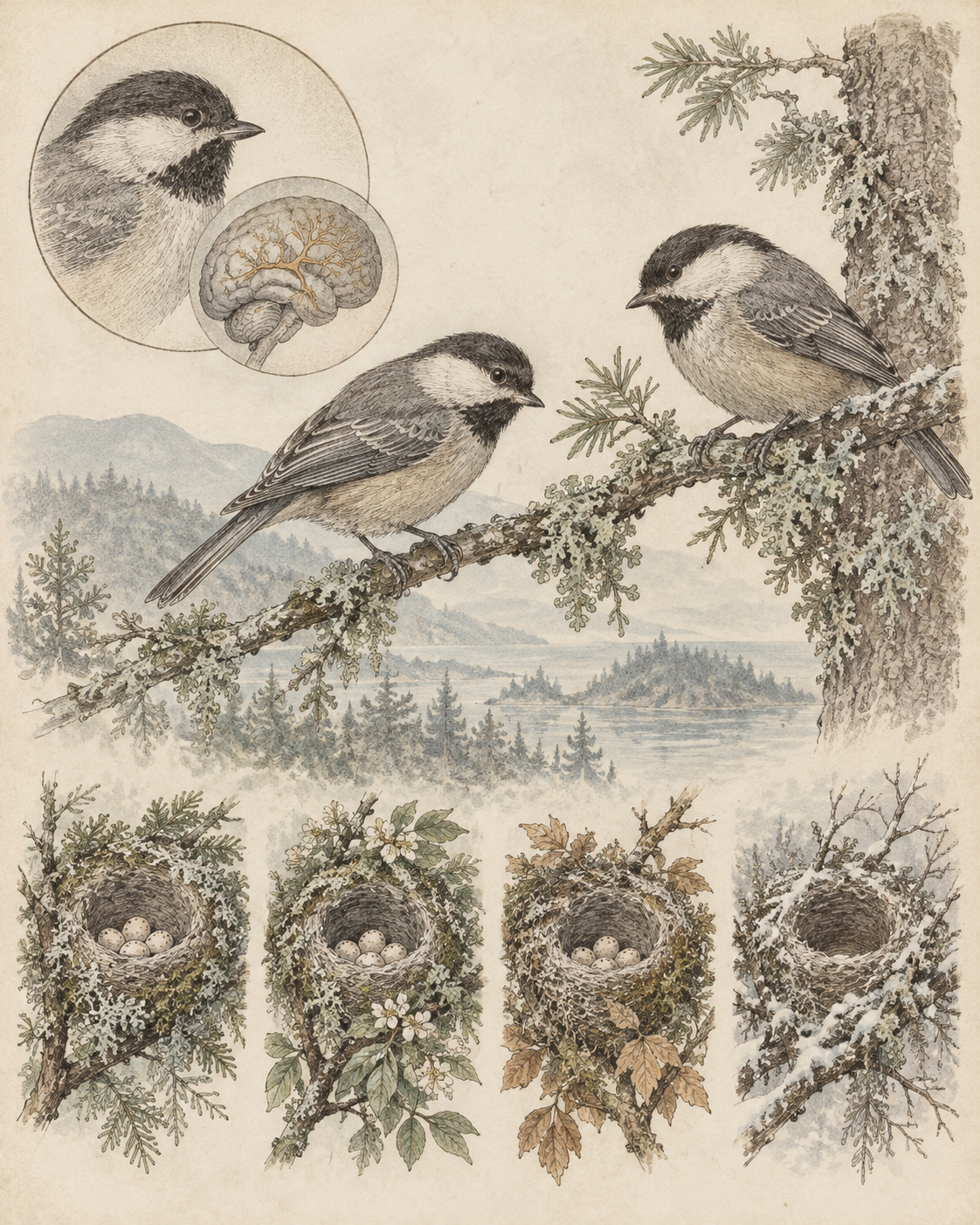 Vintage CWOB scientific illustration for The Relationship Has to Meet You Again