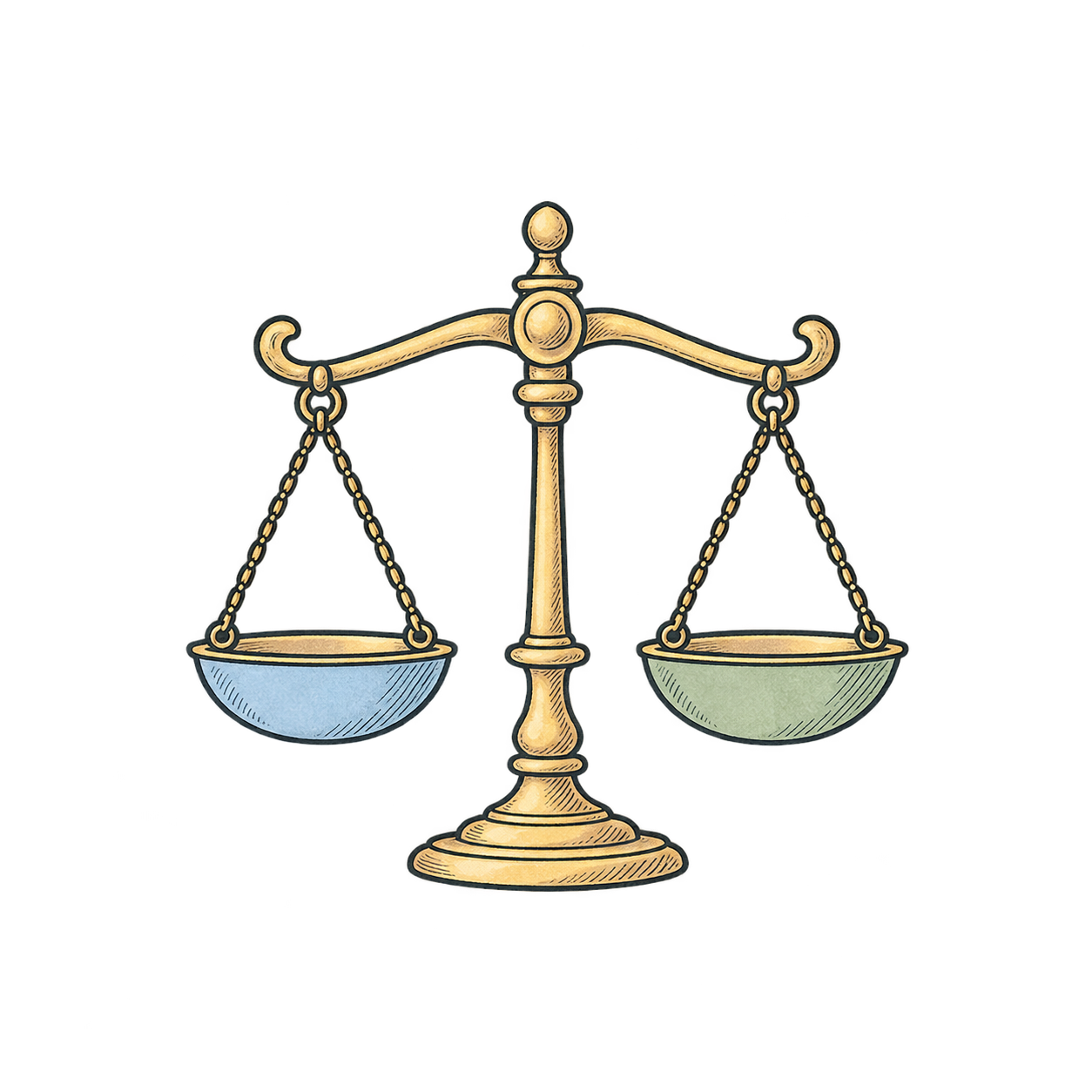 Illustrated icon: a livable balance