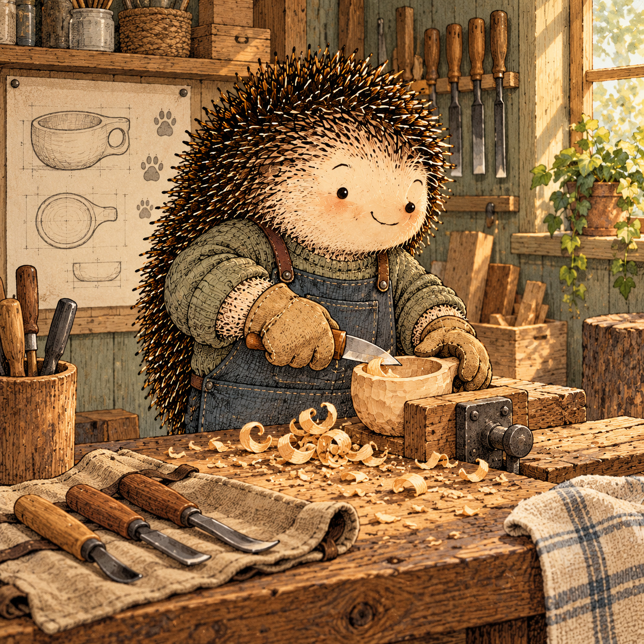 A gentle cream-faced, spiky-furred woodland companion exploring Day 311: Trust Yourself With Conditions