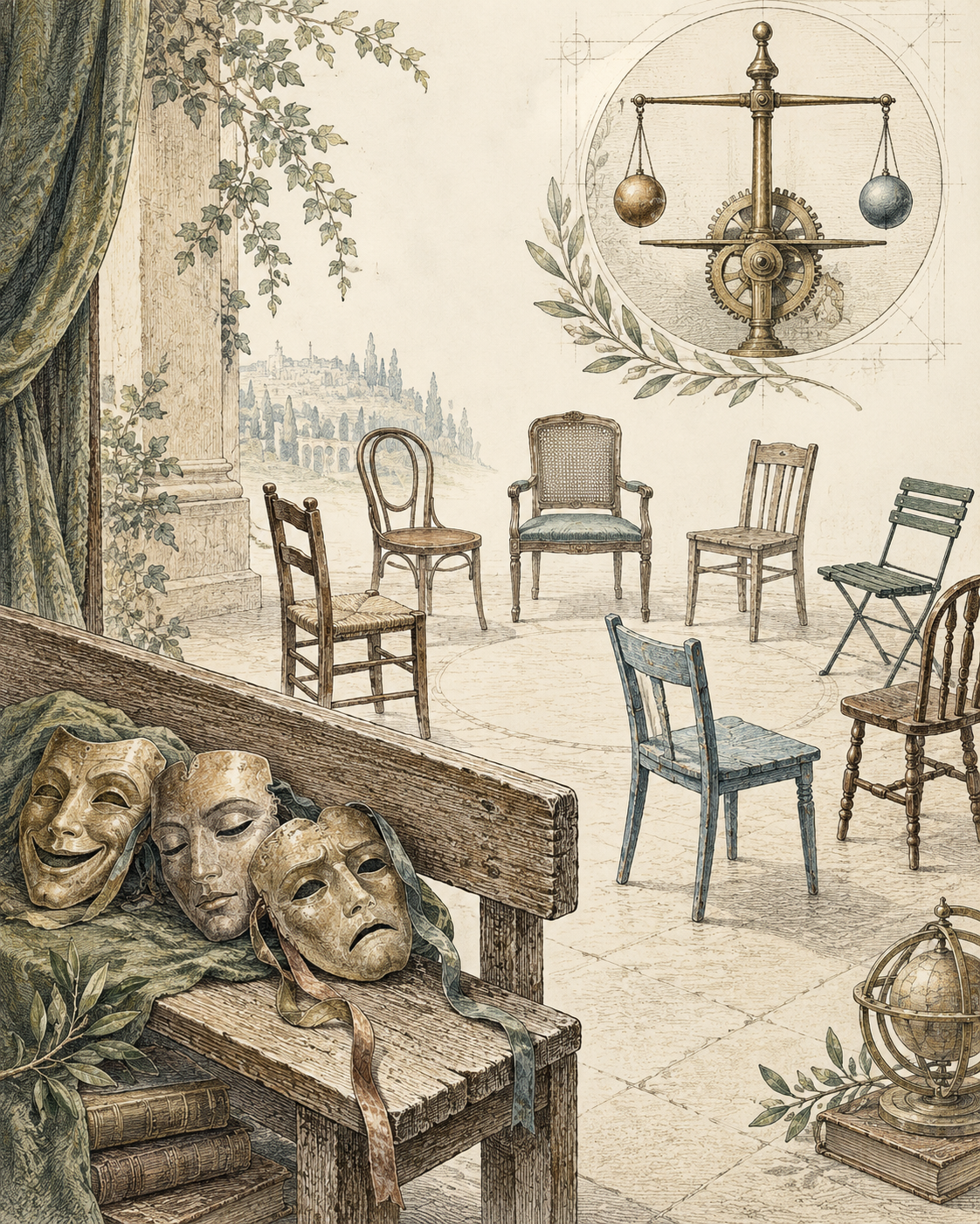 Vintage CWOB scientific illustration for The Role They Still Expect
