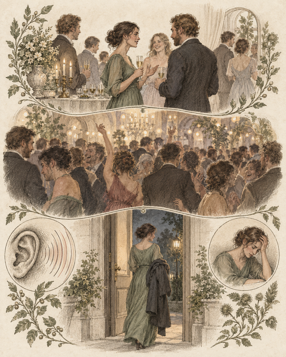 Vintage event sequence illustrating changing exposure and leaving when appropriate.