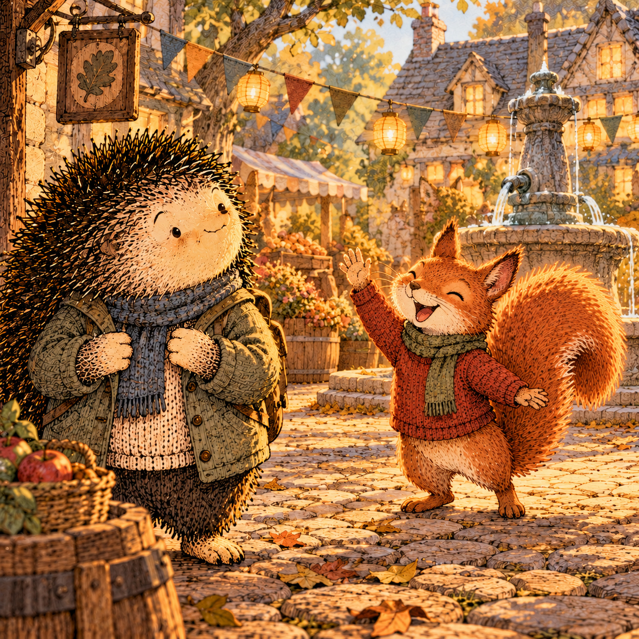 A gentle cream-faced, spiky-furred woodland companion exploring Day 137: Feeling Left Out