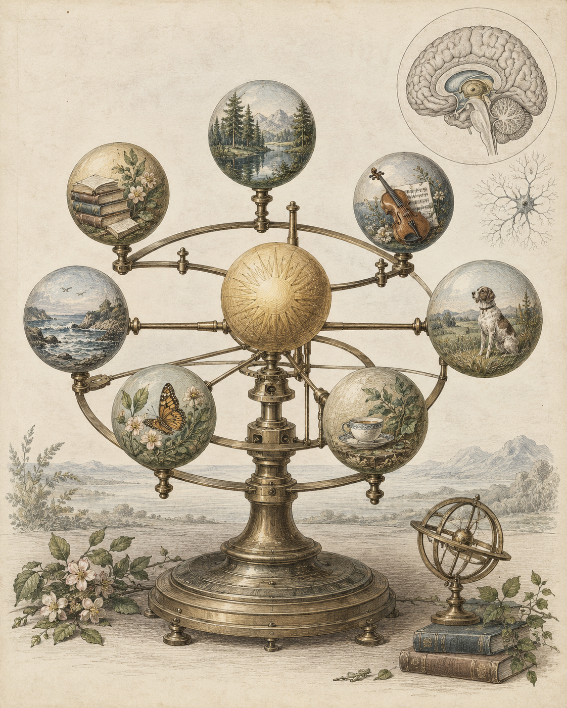 Vintage CWOB scientific illustration for Choose What Earned Its Return
