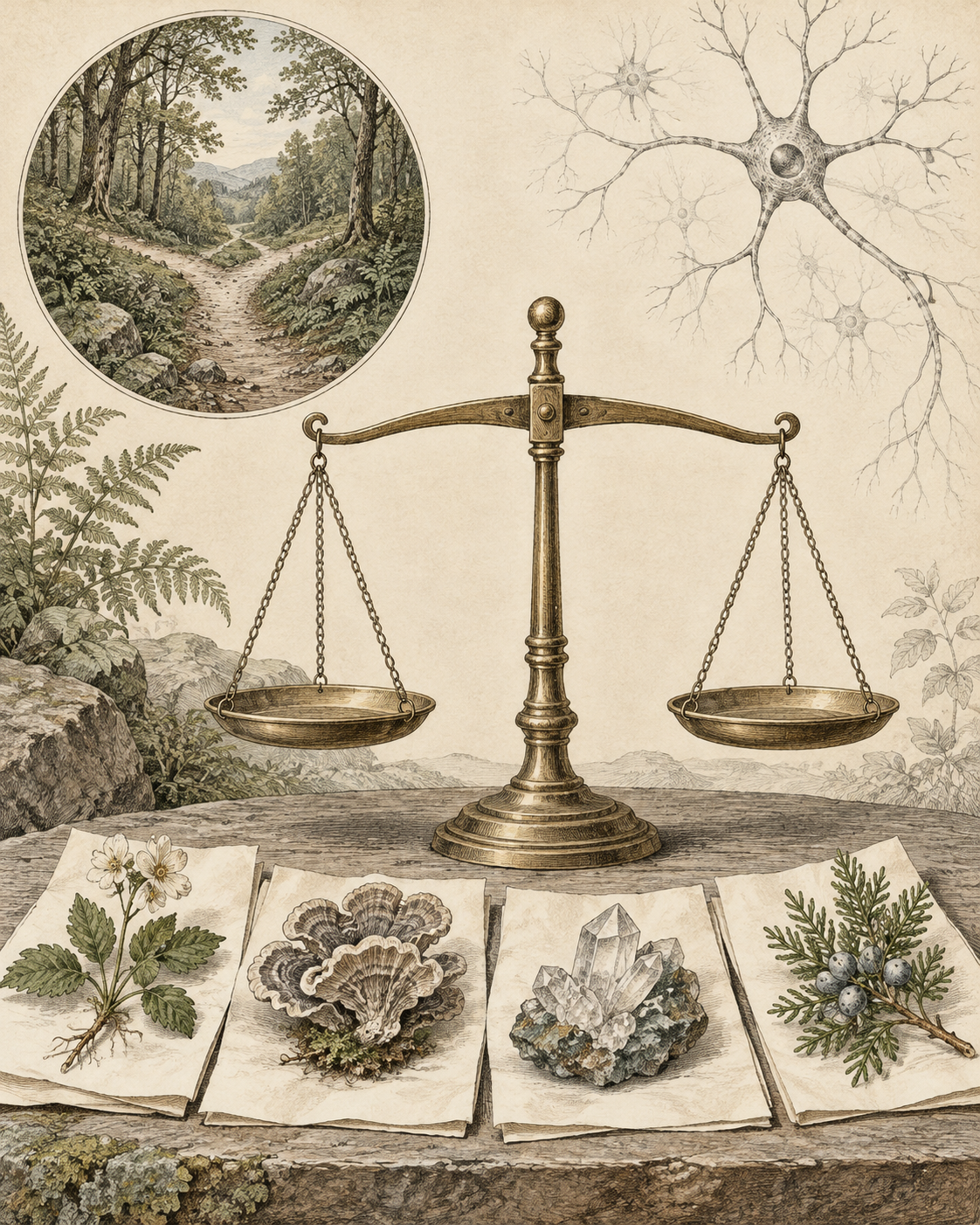 Vintage CWOB scientific illustration for Prepare for the Six-Month Decision