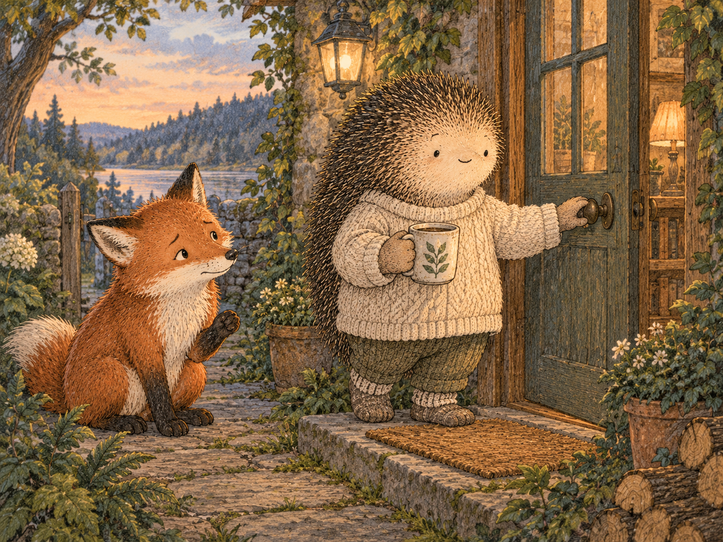 Day 152: Accepting Some Misunderstanding Saves You From Repeatedly Re-Proving a Decision You Already Made. Woodland hedgehog illustration.