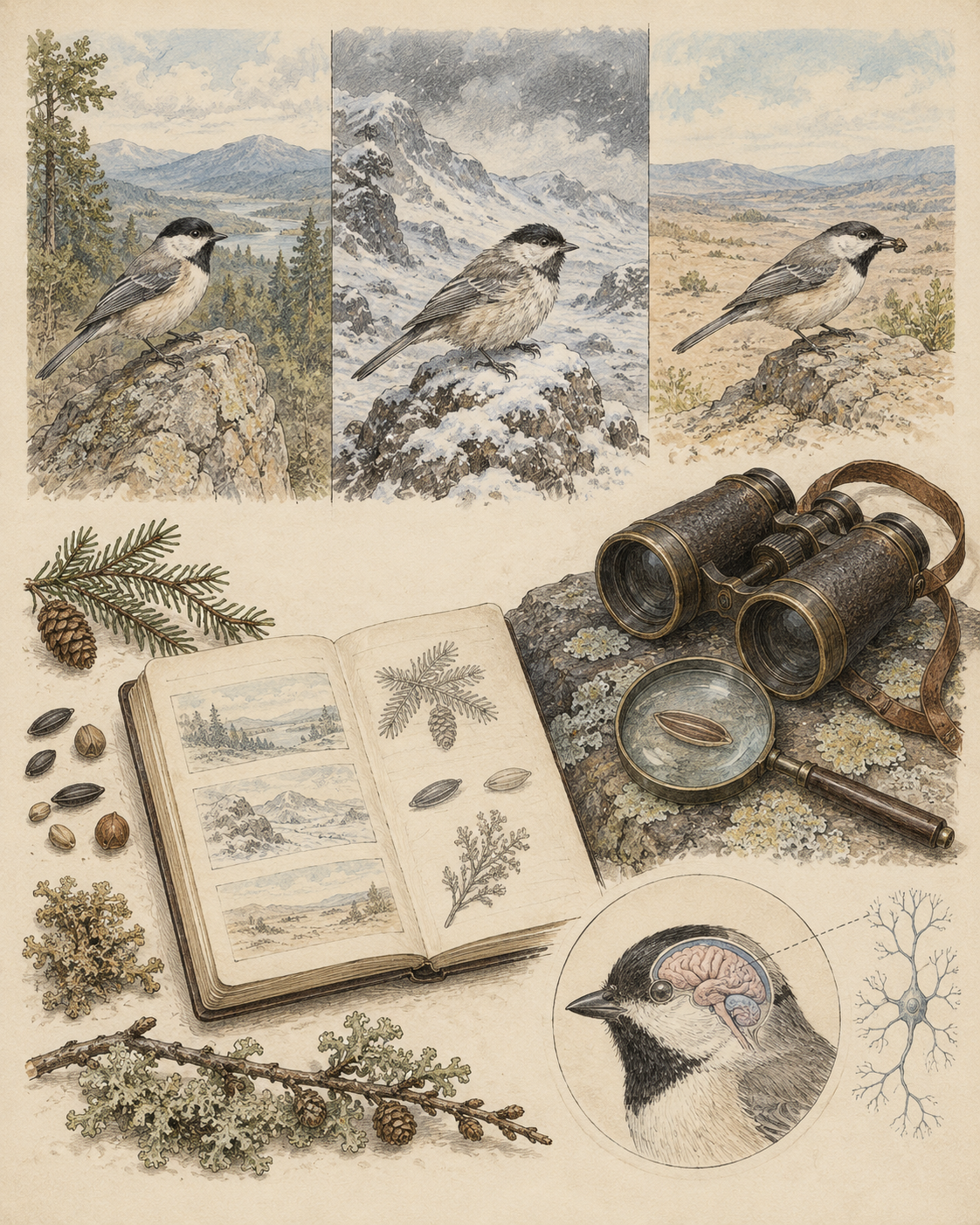 Vintage CWOB scientific illustration for Trust Yourself With Conditions