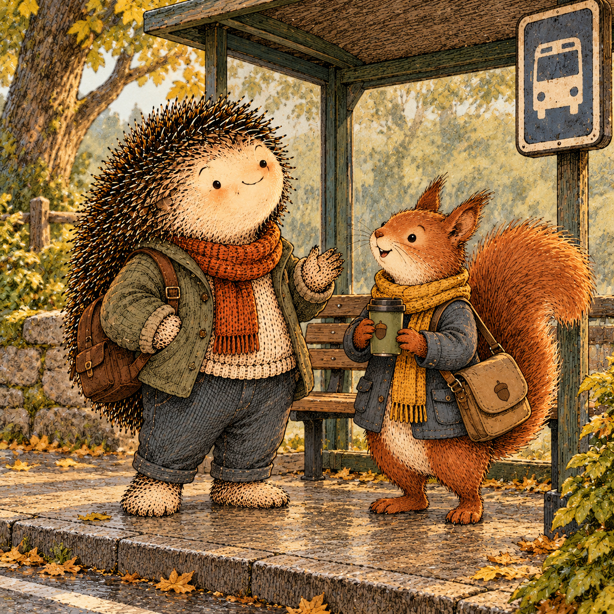 A gentle cream-faced, spiky-furred woodland companion exploring Day 278: Stop Waiting for Perfect Availability