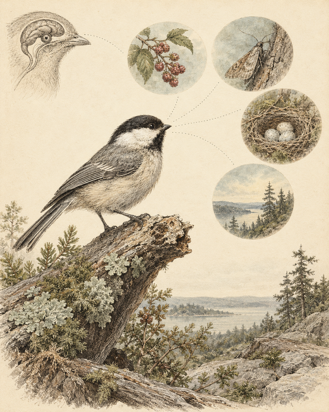 Vintage CWOB scientific illustration for What Gets Your Attention Now?