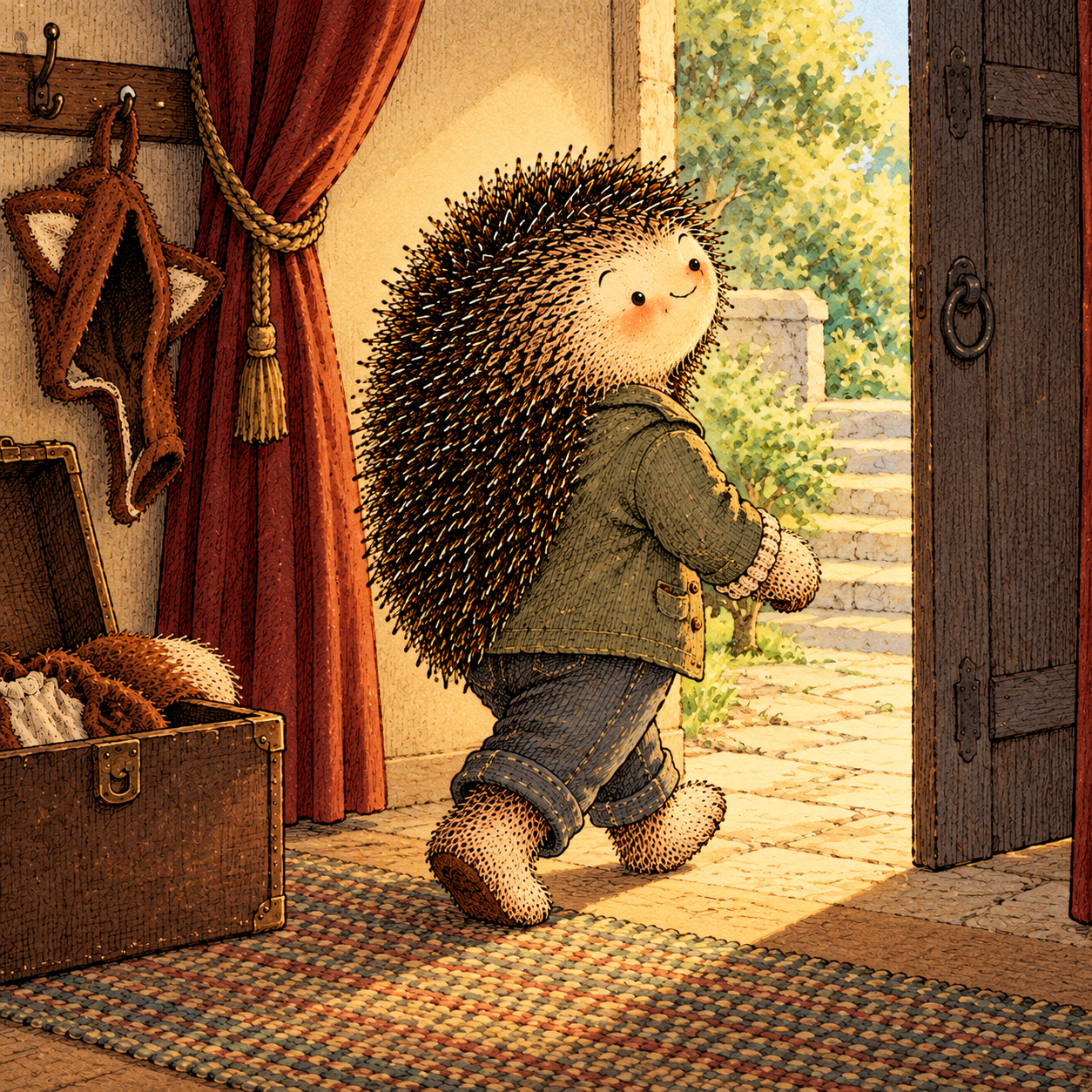 A gentle cream-faced, spiky-furred woodland companion exploring Day 206: Stop Performing the Old Version