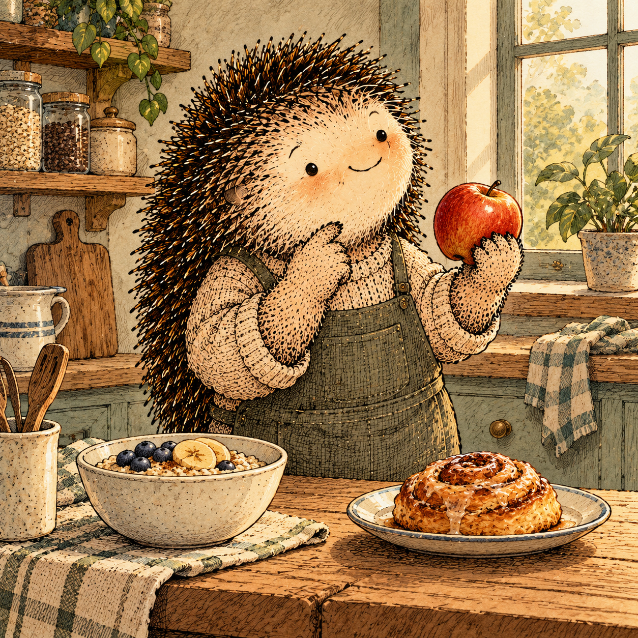A gentle cream-faced, spiky-furred woodland companion exploring Day 219: Bargaining in a New Voice