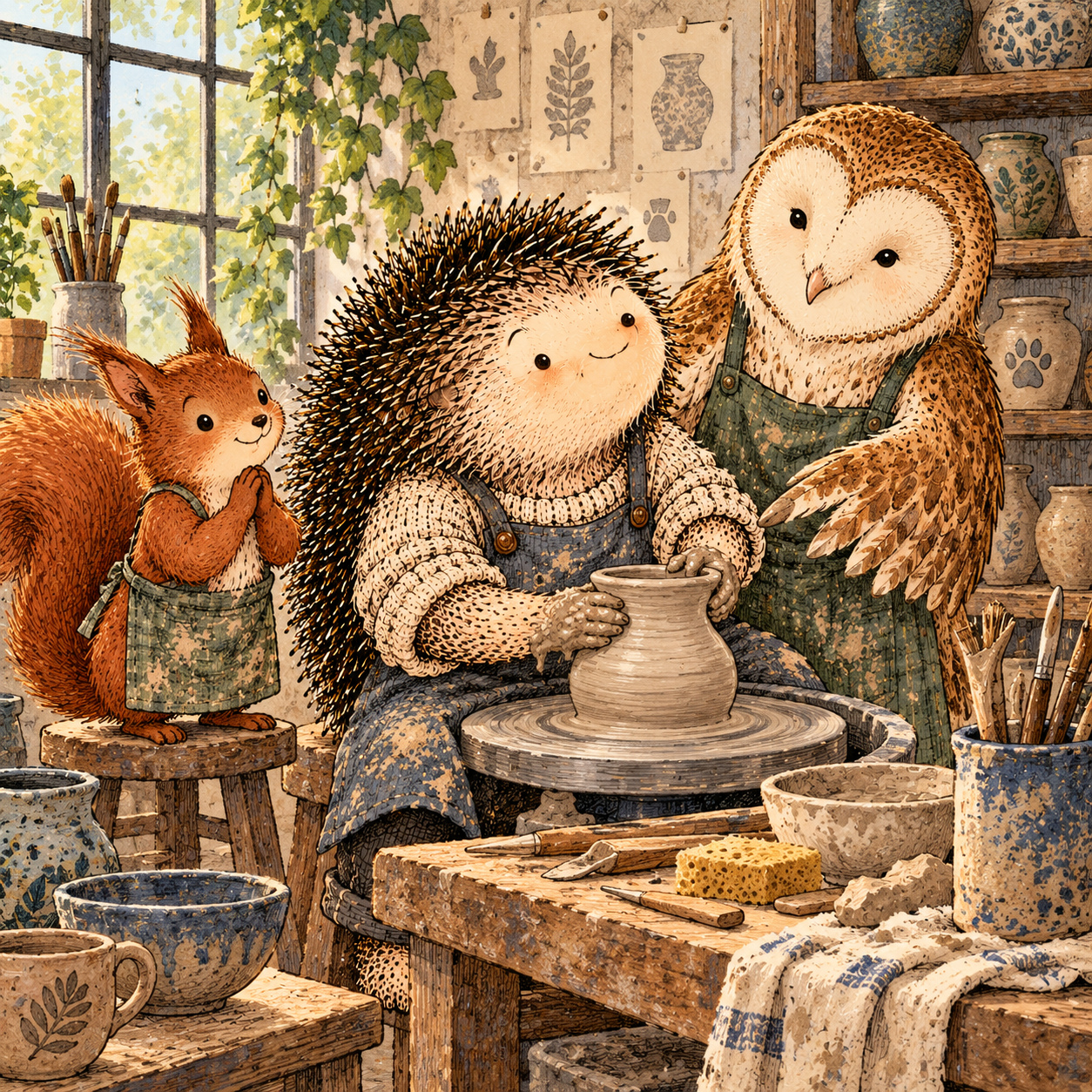 A gentle cream-faced, spiky-furred woodland companion exploring Day 266: Proximity Changes Possibility