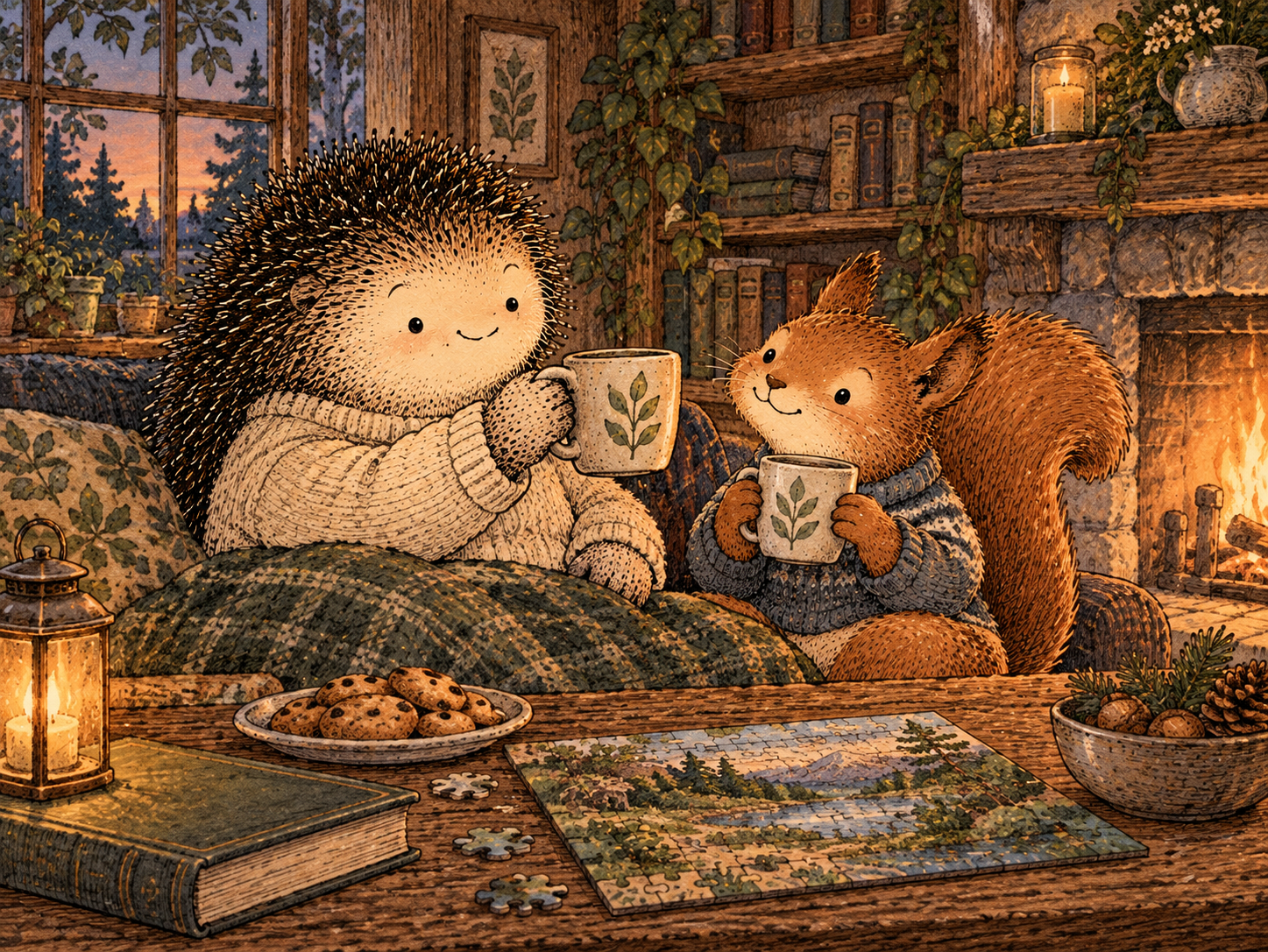 Day 249: Letting a Win Land Before Chasing the Next One Makes Achievement More Satisfying and Less Consumptive. Woodland hedgehog illustration.