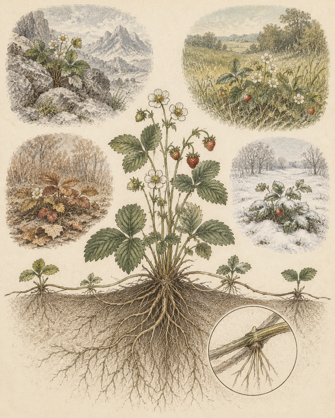 Vintage CWOB scientific illustration for Your One-Year Report