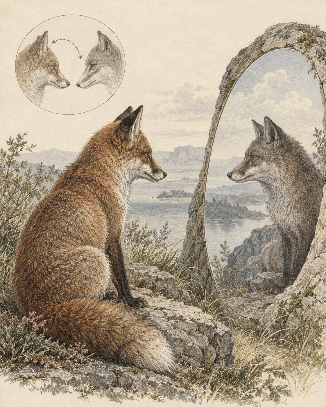 Vintage CWOB scientific illustration for Bargaining in a New Voice