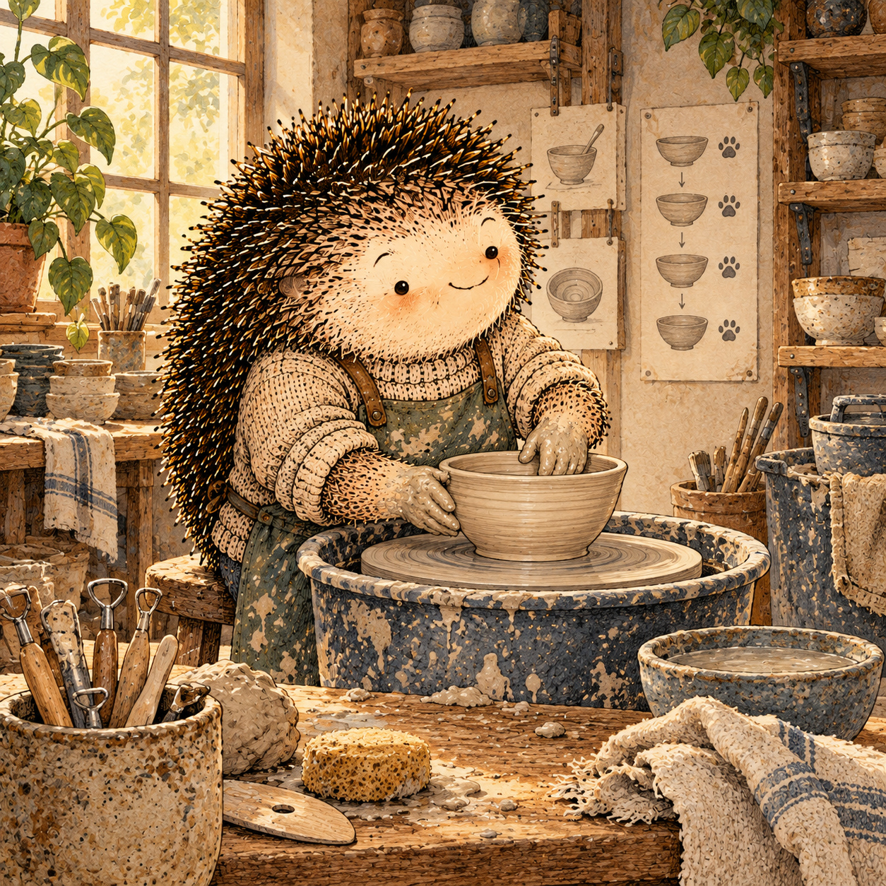 A gentle cream-faced, spiky-furred woodland companion exploring Day 333: Go Deeper Instead of Wider