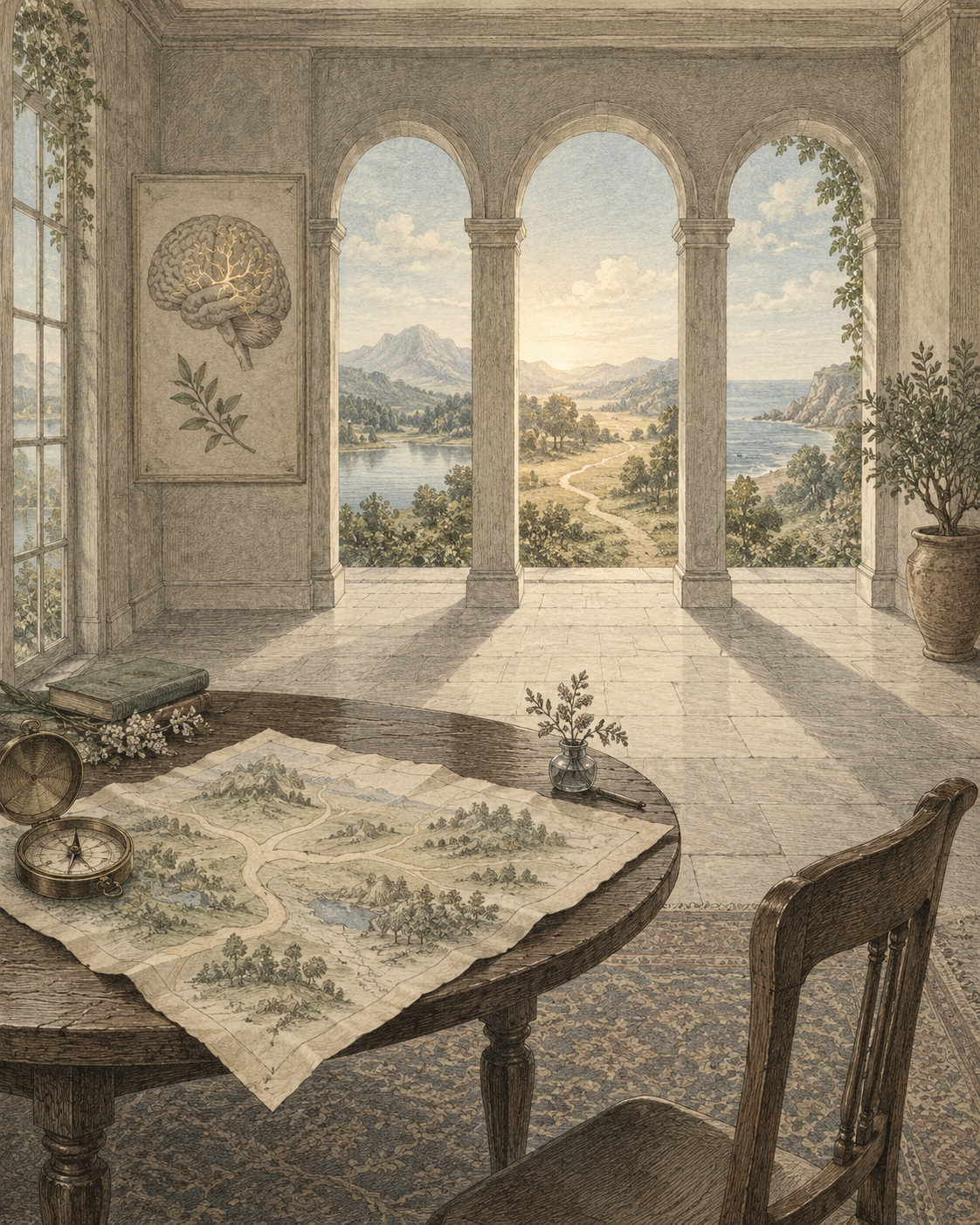 Vintage CWOB scientific illustration for What Do You Want More Of Now?