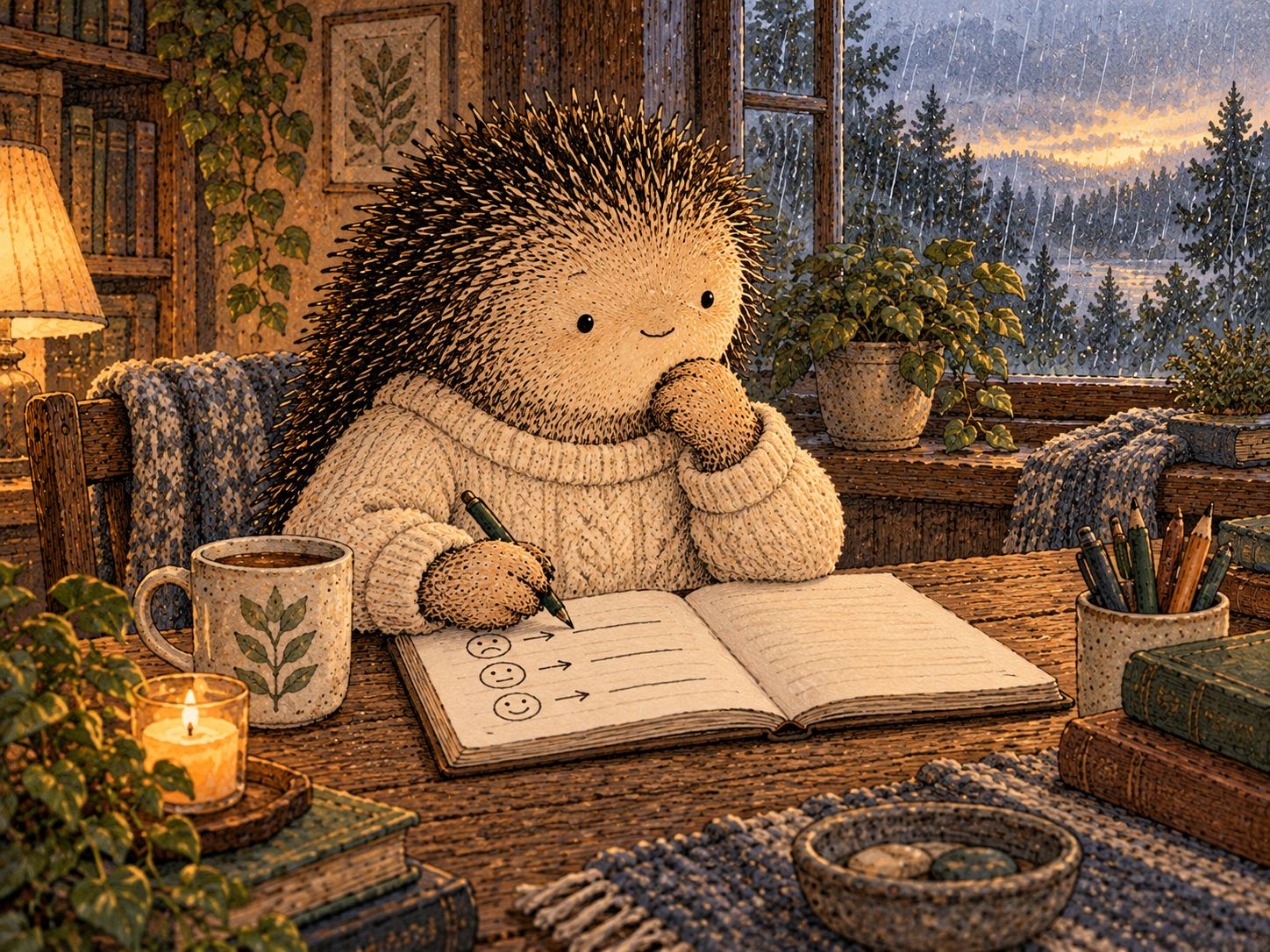Day 17: Feelings Can Become More Specific—and Therefore More Useful. Same character as the day's main illustration.