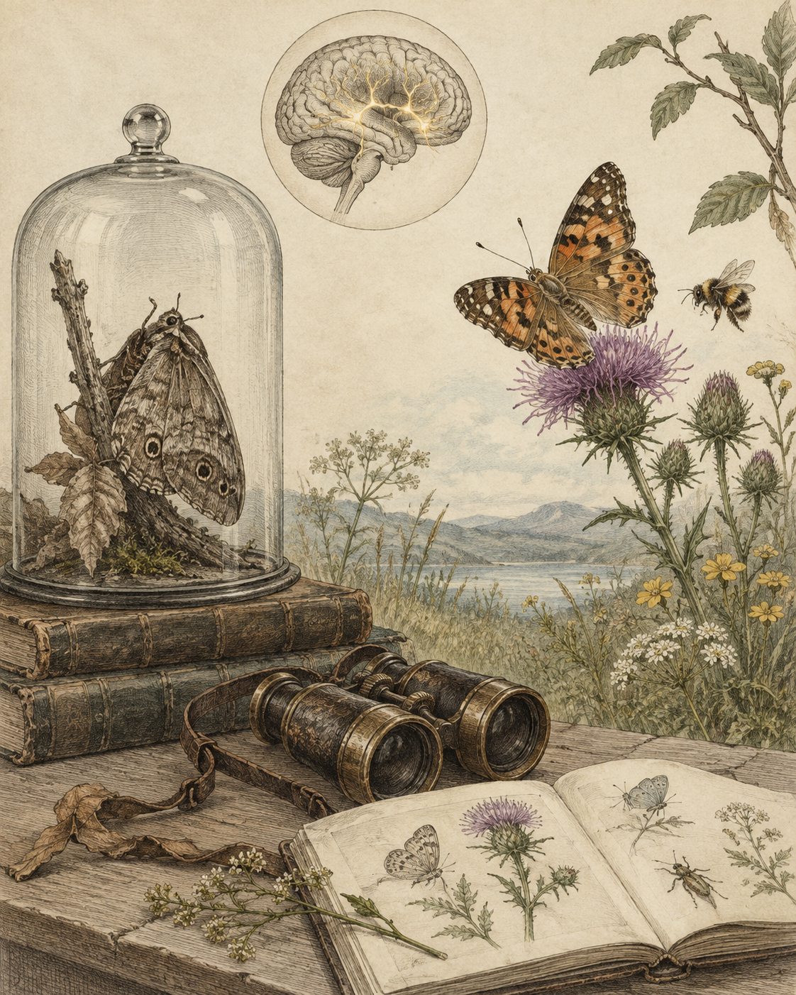 Vintage CWOB scientific illustration for Useful Isn't the Same as Alive