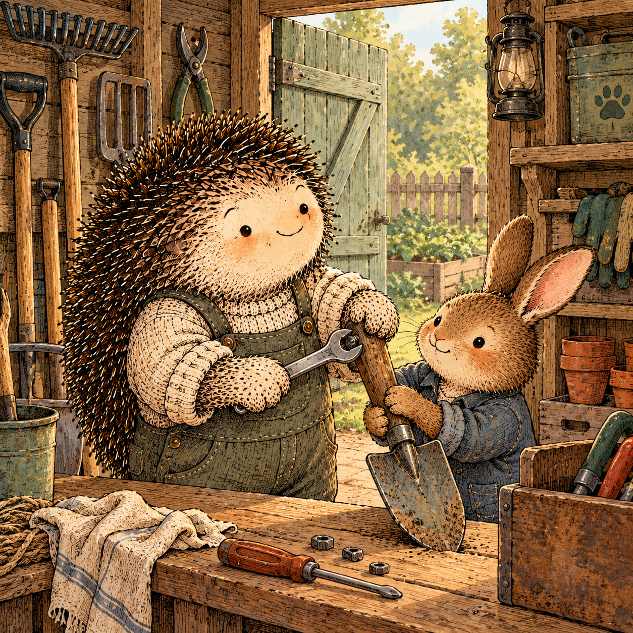 A gentle cream-faced, spiky-furred woodland companion exploring Day 247: The Reward of Being Needed