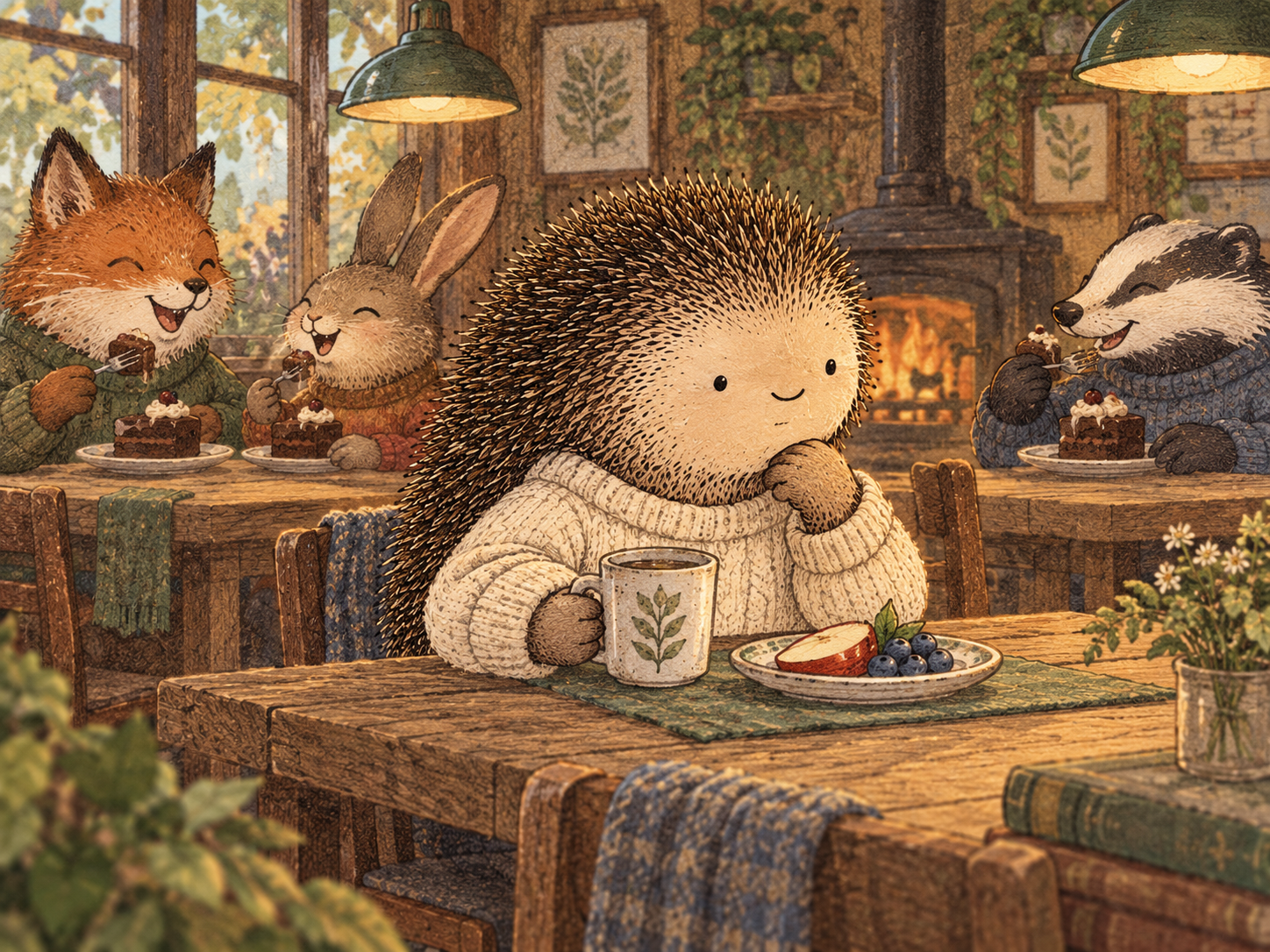 Day 265: Seeing Normal as Local Can Reduce the Power of 'Everybody Does This'. Woodland hedgehog illustration.