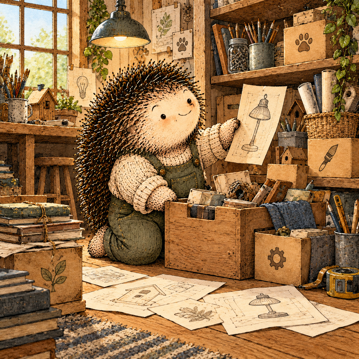 A gentle cream-faced, spiky-furred woodland companion exploring Day 248: Your Life Can Outgrow Its Systems