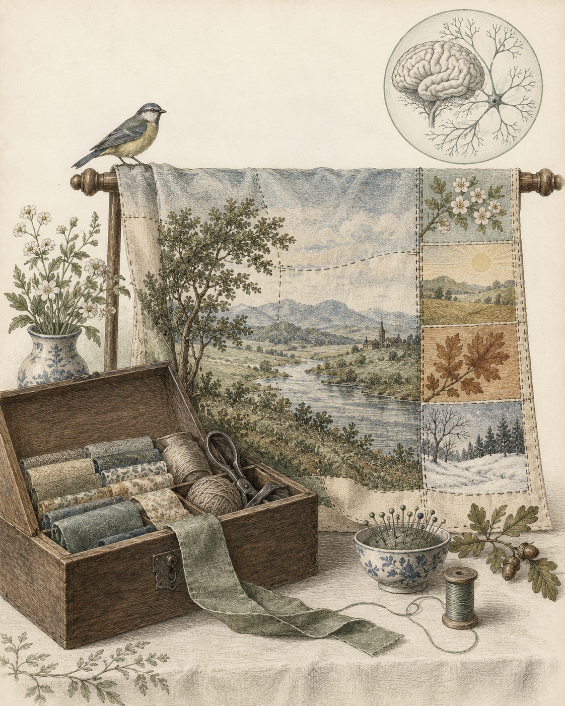 Vintage CWOB scientific illustration for Keep the Life. Leave the Program.