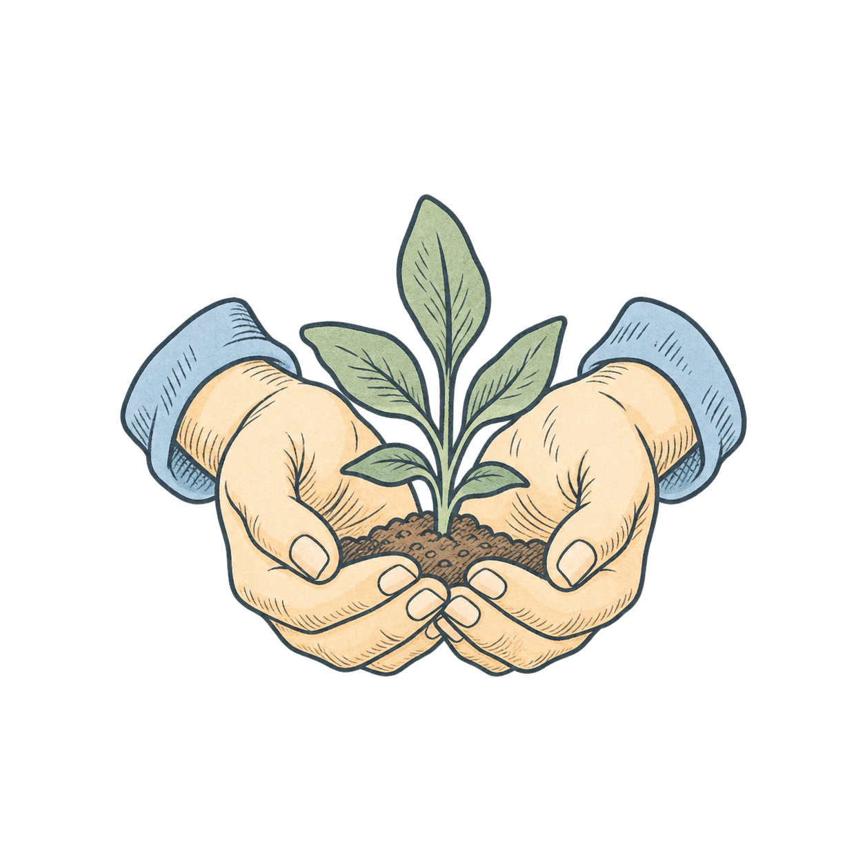 Illustrated icon: receiving support