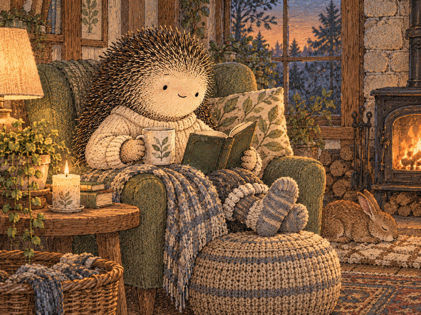 Day 171: A Clean No Protects Capacity Before You Need Recovery From a Yes You Never Wanted. Woodland hedgehog illustration.