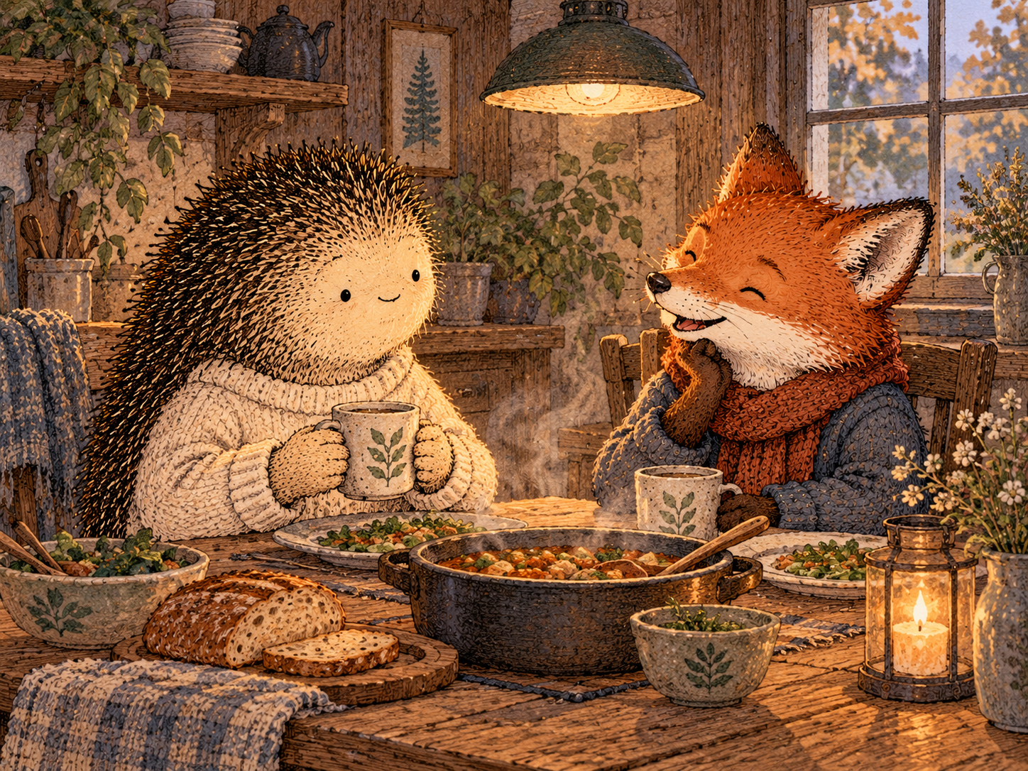 Day 163: A Trusted Short Answer Keeps Your Choice From Becoming the Evening's Main Topic. Woodland hedgehog illustration.